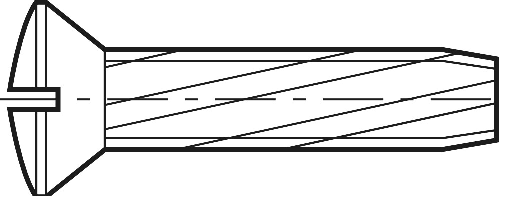 DIN 7513  GE M  6 x 16  St verzinkt     (Kopf: nach DIN 964)